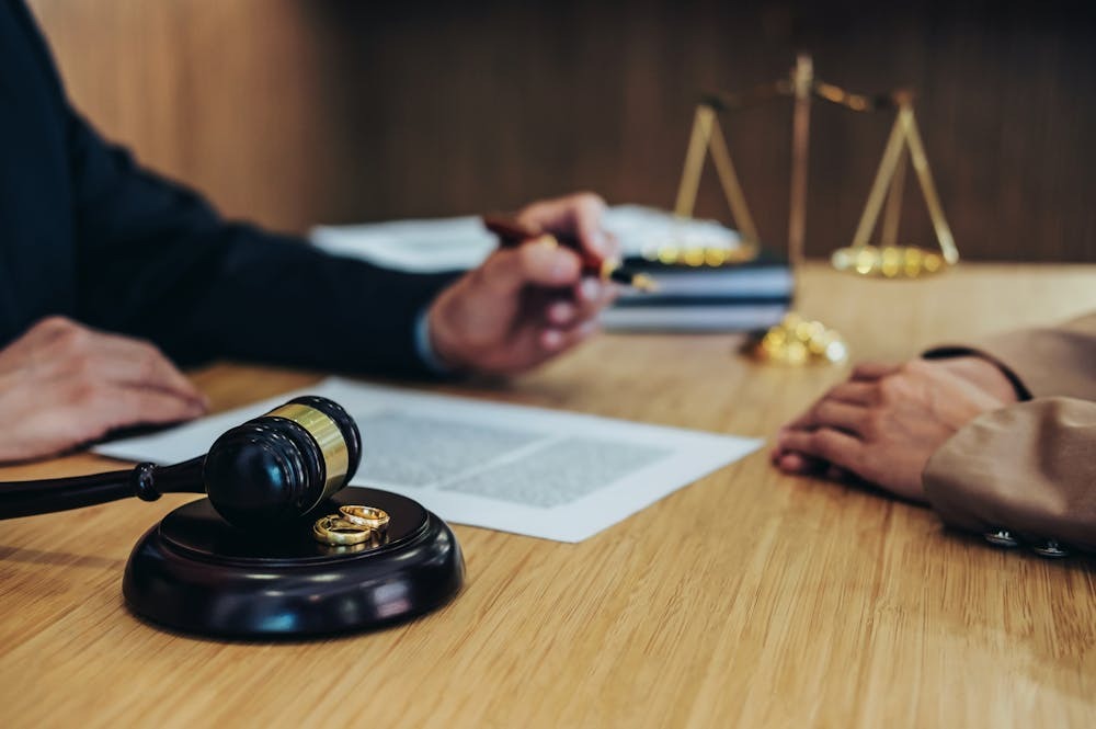 meeting with divorce lawyer